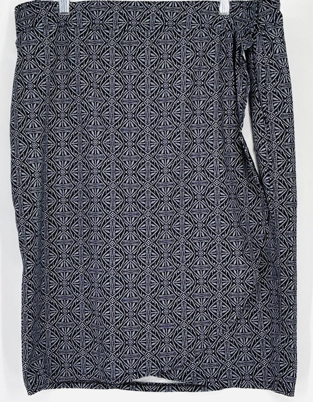 RIPSKIRT Hawaii Wrap Skirt Blue Pearl Batik Print Quick Dry Travel Womens XL